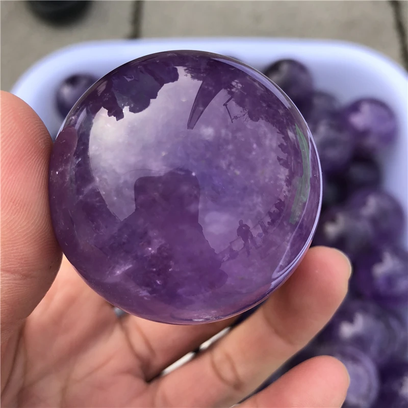 AMAZING TOP QUALITY 4-5CM NATURAL AMETHYST SPHERE CRYSTAL GEMSTONE MAGIC BALL CHTISTMAS GIFT HEALING CRYSTAL
AMAZING TOP QUALITY 4-5CM NATURAL AMETHYST SPHERE CRYSTAL GEMSTONE MAGIC BALL CHTISTMAS GIFT HEALING CRYSTAL