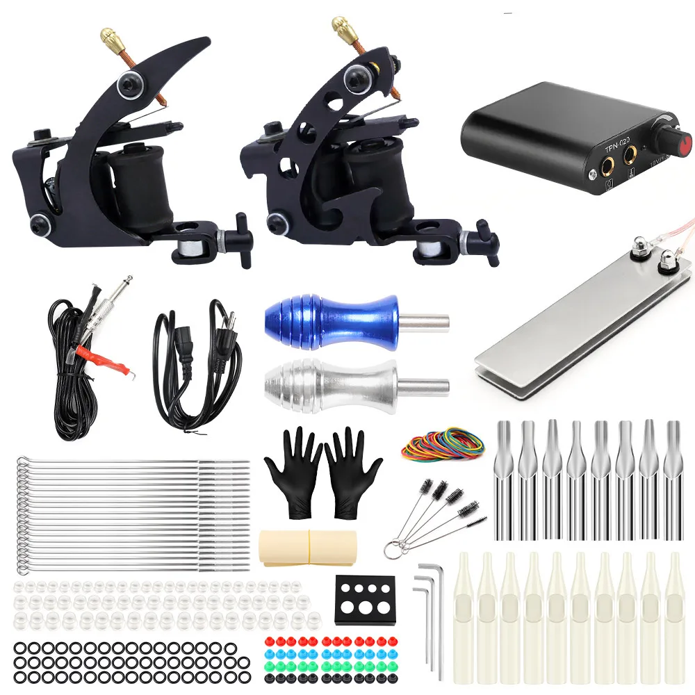Solong Tattoo Machine Set Two Coil Machine For Liner and Shader Power Supply Foot Pedal Grip Needles Tattoo Body&Art TK201-1
Solong Tattoo Machine Set Two Coil Machine For Liner and Shader Power Supply Foot Pedal Grip Needles Tattoo Body&Art TK201-1