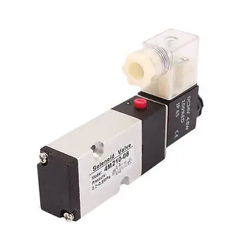 pneumatic valve 4M210-08 AC 220V 2 Position 5 Way RC1/4 Neutral Air Selector Solenoid Valve