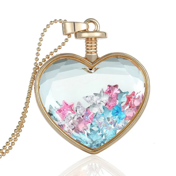Luxury Quality Glass Locket Star Crystal Love Pendant Vial Long Gold Chain Pendant Necklace Statement Necklace Jewelry
Luxury Quality Glass Locket Star Crystal Love Pendant Vial Long Gold Chain Pendant Necklace Statement Necklace Jewelry