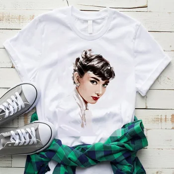 Vintage Audrey Hepburn Print Pattern T Shits Sexy Crazy Couple Street Women White Short Sleeve Movie Star Exotic Casual Unisex
Vintage Audrey Hepburn Print Pattern T Shits Sexy Crazy Couple Street Women White Short Sleeve Movie Star Exotic Casual Unisex