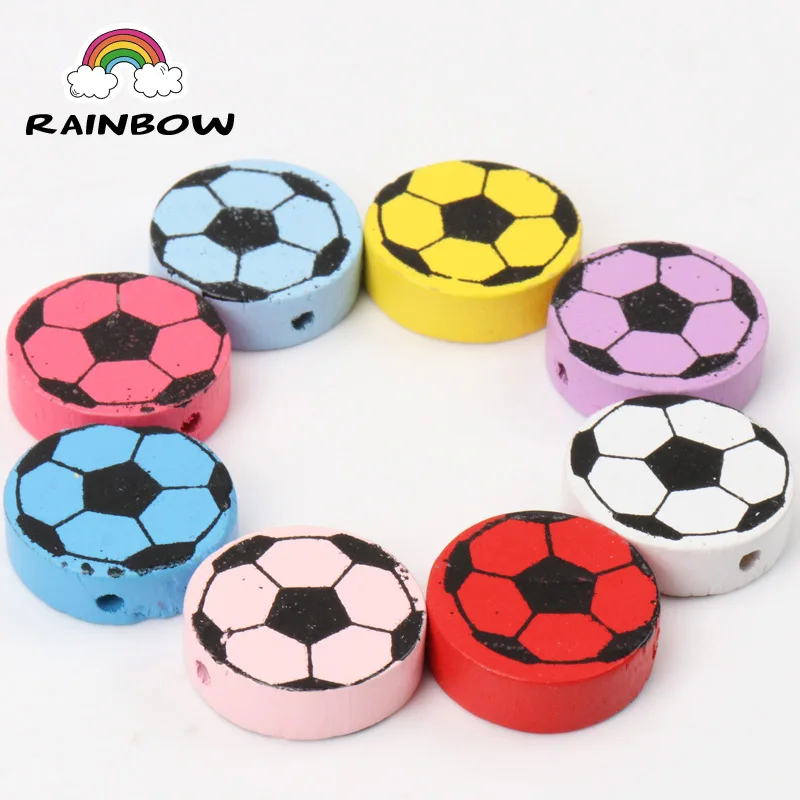 Mixed Colors Football Painted Pattern Round Shape Wooden Material Spacer Beads For Jewelry making DIY 20mm 20pcs
Mixed Colors Football Painted Pattern Round Shape Wooden Material Spacer Beads For Jewelry making DIY 20mm 20pcs