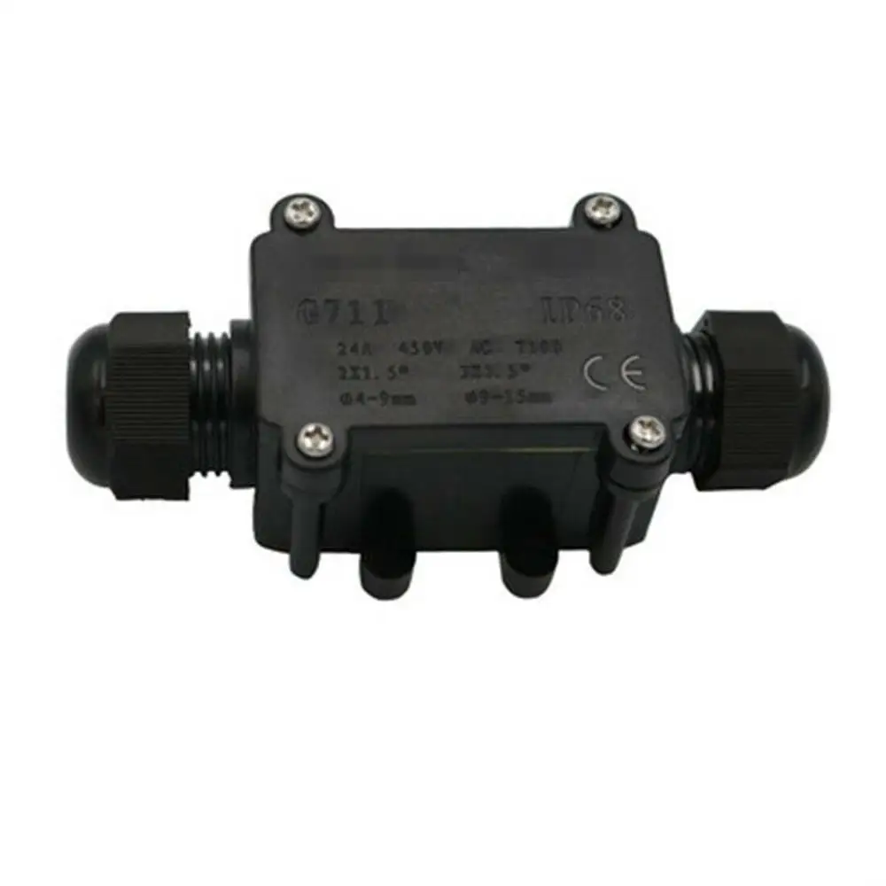 Waterproof Junction Box Cable Switch Wire Connection Case IP68 2 Way Anti-UV Sun Protection Durable BU1571
Waterproof Junction Box Cable Switch Wire Connection Case IP68 2 Way Anti-UV Sun Protection Durable BU1571