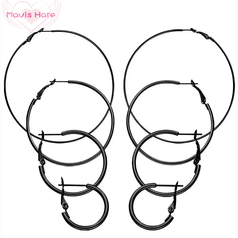 Mavis Hare Black 316L Stainless Steel Hoops Earrings can choose 5 size for any Occasion Brincos Jewelry as Woman/man Gift
Mavis Hare Black 316L Stainless Steel Hoops Earrings can choose 5 size for any Occasion Brincos Jewelry as Woman/man Gift