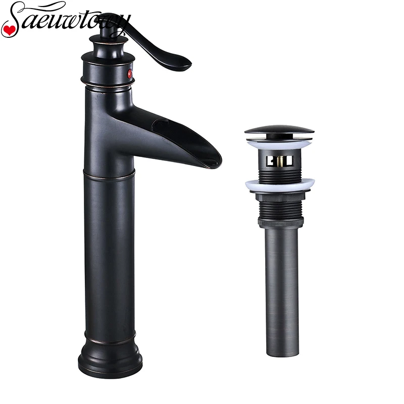 Bathroom Faucet Oil Rubbed Bronze Deck Mounted Basin Sink Mixer Tap Pop Up Drain
Bathroom Faucet Oil Rubbed Bronze Deck Mounted Basin Sink Mixer Tap Pop Up Drain