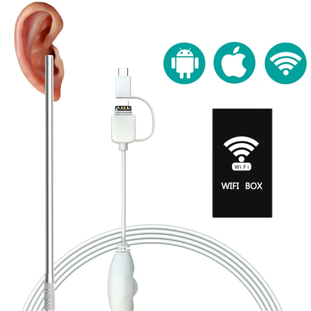 WiFi Borescope Inspection Camera 3 in 1 Borescope Inspection Ear Wax Remover Tool Waterproof Camera For Android & IOS Smartphone
WiFi Borescope Inspection Camera 3 in 1 Borescope Inspection Ear Wax Remover Tool Waterproof Camera For Android & IOS Smartphone