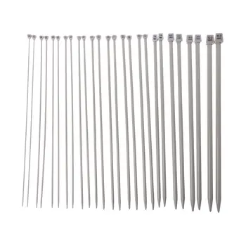 13Pairs In 13Sizes 2mm to 10mm Knitting Needles Set Single-Pointed Knitwear DIY Tool Stainless Steel
13Pairs In 13Sizes 2mm to 10mm Knitting Needles Set Single-Pointed Knitwear DIY Tool Stainless Steel