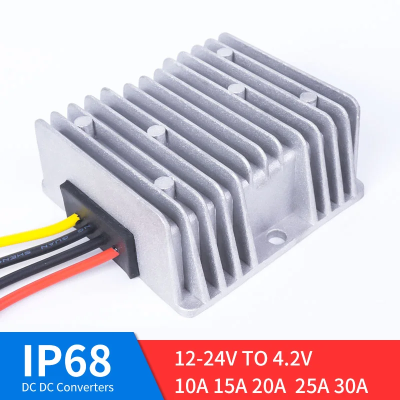 DC 12-24V TO 4.2V 10A 15A 20A 25A 30A DC Power High Quality Converter Step-Down DC Regulator for Automot
DC 12-24V TO 4.2V 10A 15A 20A 25A 30A DC Power High Quality Converter Step-Down DC Regulator for Automot