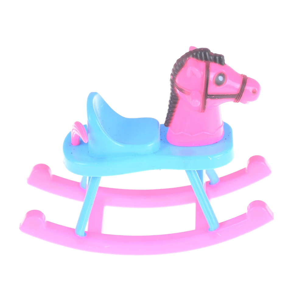 Plastic Rocking Horse Cockhorse Dollhouse Accessories For Girls Dolls Dolls Blue and Pink
Plastic Rocking Horse Cockhorse Dollhouse Accessories For Girls Dolls Dolls Blue and Pink