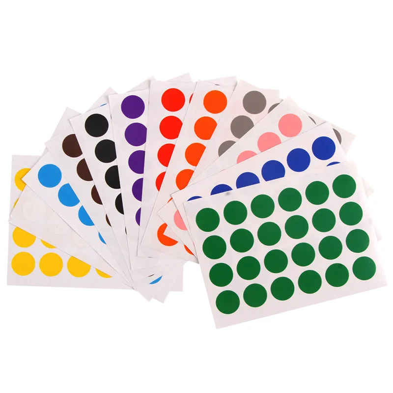 12PCS/SET Permanent Adhesive Coding Stickers Round Circle Dots Bright Colors Label Set
12PCS/SET Permanent Adhesive Coding Stickers Round Circle Dots Bright Colors Label Set