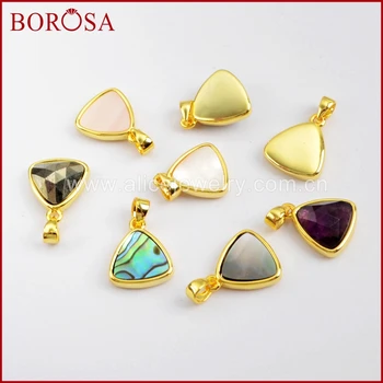 BOROSA 10PCS Triangle Multi-kind Faceted Stones Pendant Plating Color Metal Multi-kind Stones Pendant for Necklace Jewelry WX990
BOROSA 10PCS Triangle Multi-kind Faceted Stones Pendant Plating Color Metal Multi-kind Stones Pendant for Necklace Jewelry WX990