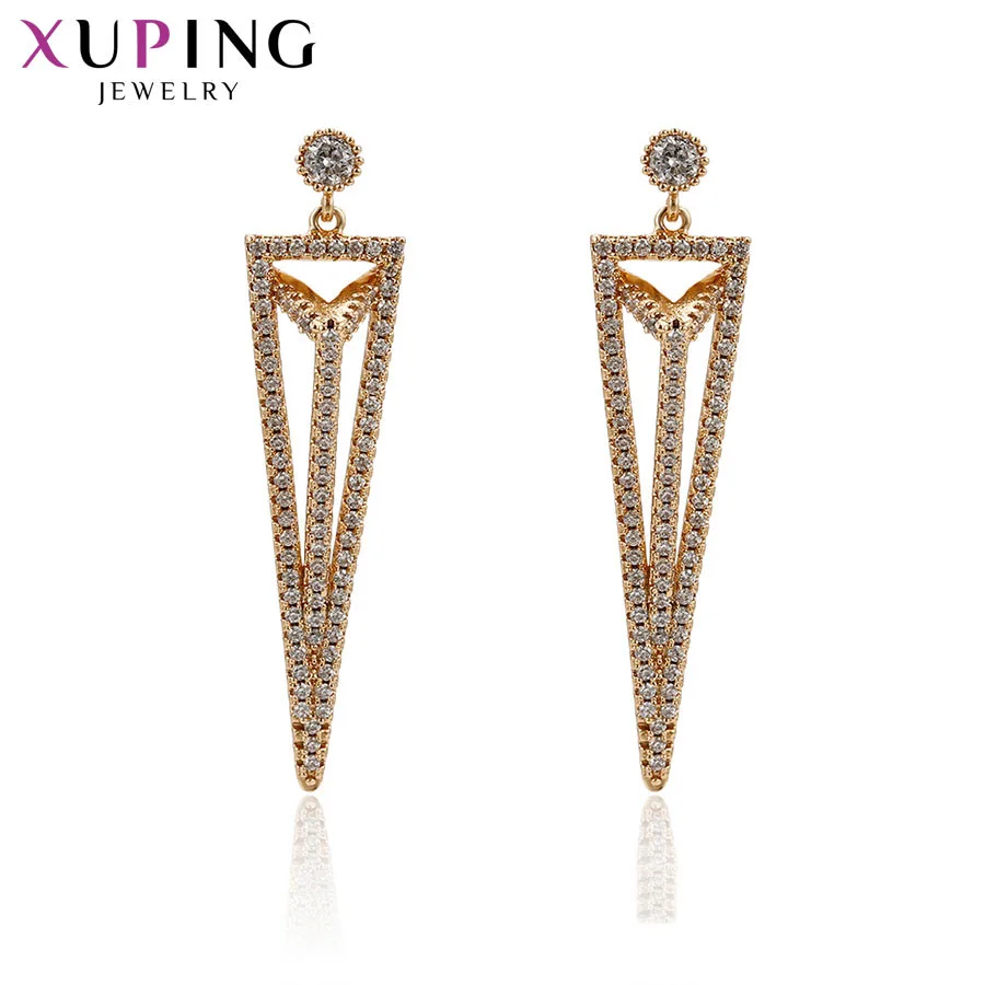 Xuping ExquisiteTemperament Ladies Triangle Shape Long Earrings Jewelry for Women New Simple Christmas Gifts S111,2-95729
Xuping ExquisiteTemperament Ladies Triangle Shape Long Earrings Jewelry for Women New Simple Christmas Gifts S111,2-95729