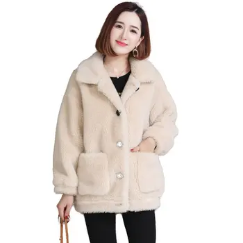 2018 Winter Coat Women Wide-waisted Casual Turn-down Collar Wmens Clothing Female Double-faced Fur Coats Clothes Lamb Fur Clothe
2018 Winter Coat Women Wide-waisted Casual Turn-down Collar Wmens Clothing Female Double-faced Fur Coats Clothes Lamb Fur Clothe