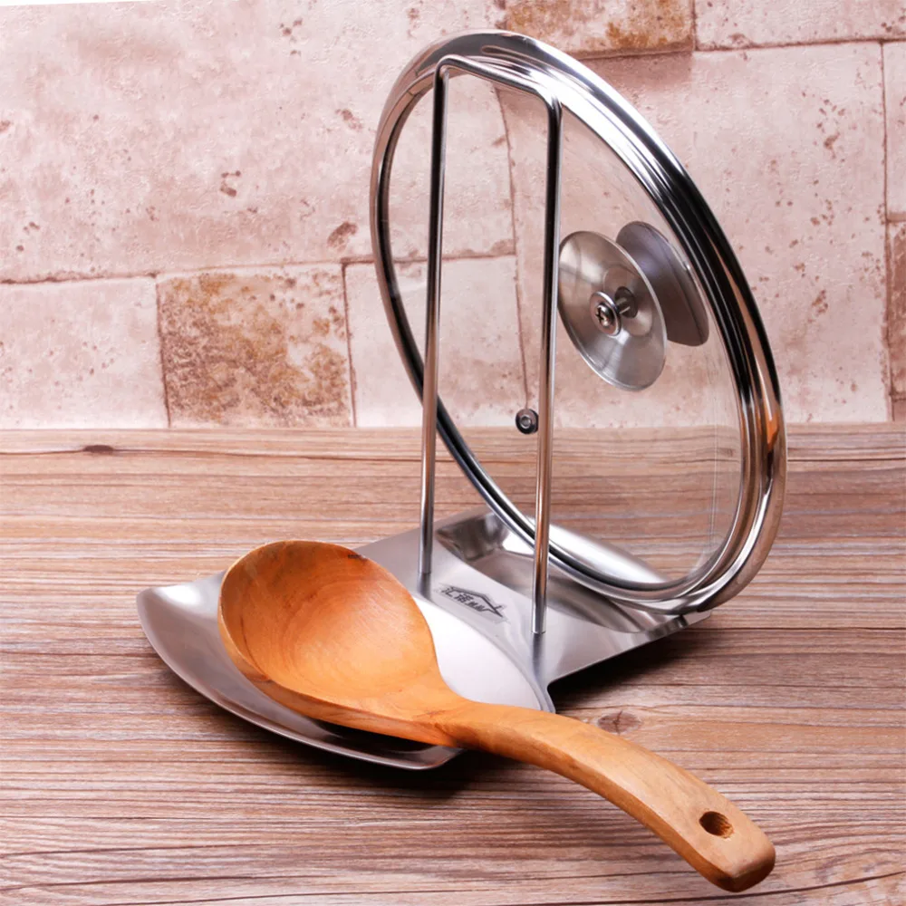 2017 Home Stainless Steel Pan Pot Cover Lid Rack Stand Spoon Rest Stove Organizer Storage Soup Spoon Rests Kitchen Tool
2017 Home Stainless Steel Pan Pot Cover Lid Rack Stand Spoon Rest Stove Organizer Storage Soup Spoon Rests Kitchen Tool