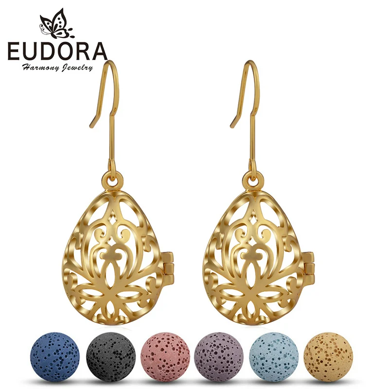 EUDORA 12mm Water Drop Fashion Dangle Earring fit Lava Stone Gold Earrings Aromatherapy Essential Oil Diffuser Hook Earring HR12
EUDORA 12mm Water Drop Fashion Dangle Earring fit Lava Stone Gold Earrings Aromatherapy Essential Oil Diffuser Hook Earring HR12
