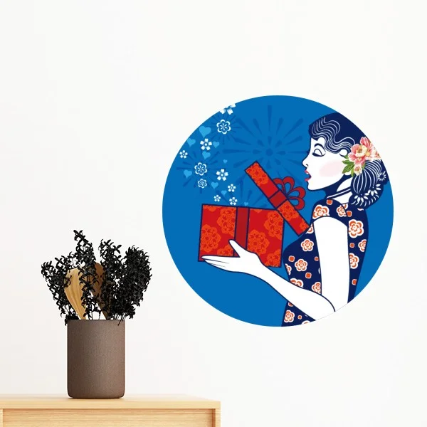Chinese Culture Blue Woman Removable Wall Sticker Art Decals Mural DIY Wallpaper for Room Decal
Chinese Culture Blue Woman Removable Wall Sticker Art Decals Mural DIY Wallpaper for Room Decal
