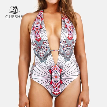 Cupshe Petal in Peril Halter One-Piece Plunging Swimsuit Women Deep V-neck Backless Monokini 2019 Beach Bathing Suit Swimwear
Cupshe Petal in Peril Halter One-Piece Plunging Swimsuit Women Deep V-neck Backless Monokini 2019 Beach Bathing Suit Swimwear