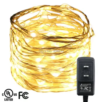 UL Corded 6M 120LEDs Silver Wire LED String Lights Garden Patio Starry Lights Christmas Fairy Lights with Adapter
UL Corded 6M 120LEDs Silver Wire LED String Lights Garden Patio Starry Lights Christmas Fairy Lights with Adapter