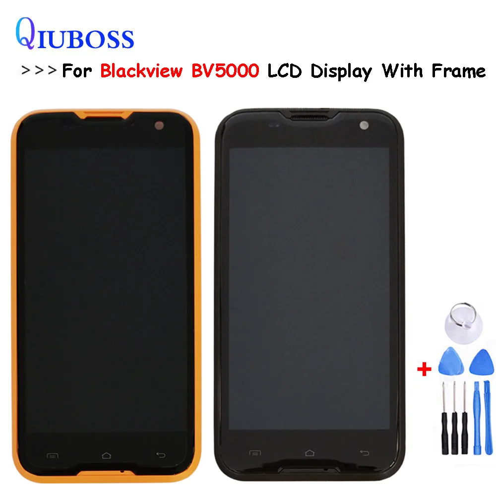100% Original Blackview BV5000 LCD Display + Touch Screen With Frame 1280X720 5.0 inch Assembly For Blackview BV5000+Tools
100% Original Blackview BV5000 LCD Display + Touch Screen With Frame 1280X720 5.0 inch Assembly For Blackview BV5000+Tools