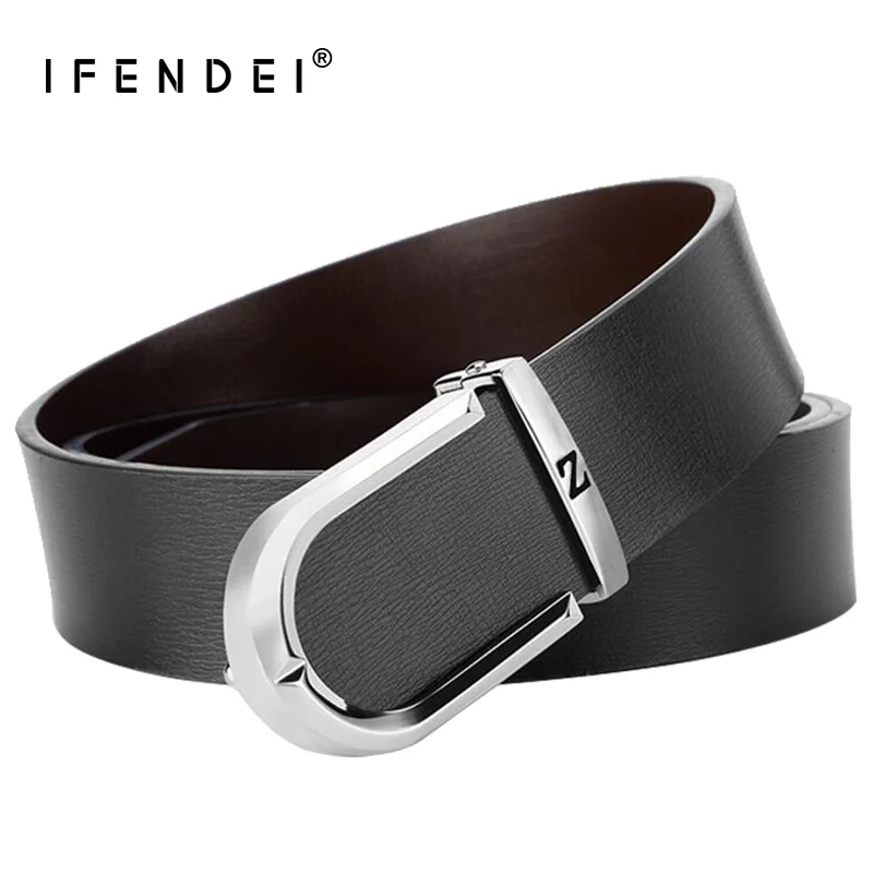 IFENDEI Luxury Genuine Leather Belts Men High Quality New Designers Gold Silver Buckle Belt For Husband Dad Business Jeans Suits
IFENDEI Luxury Genuine Leather Belts Men High Quality New Designers Gold Silver Buckle Belt For Husband Dad Business Jeans Suits