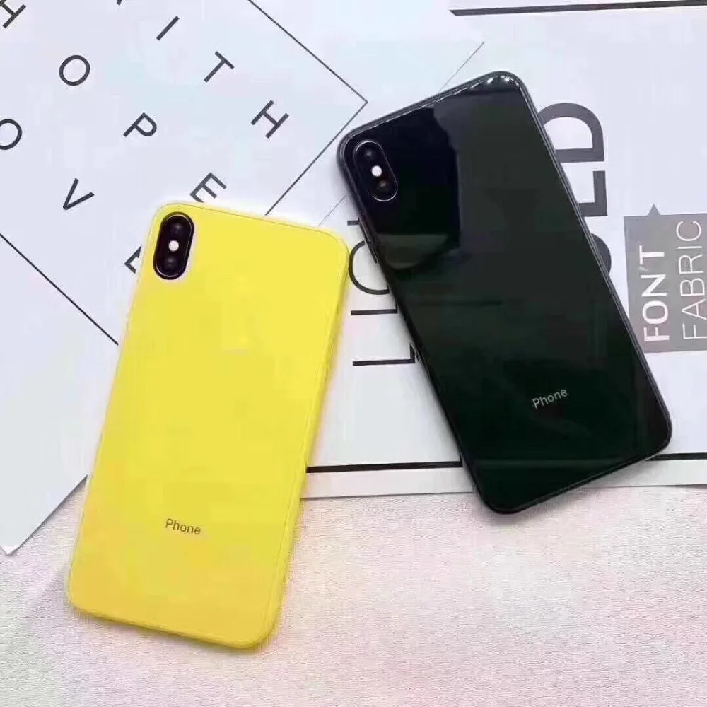 Best selling glass candy color drop case mobile phone case for iPhone XR XS MAX X 6s 6Plus 8 7 7P fashion back cover
Best selling glass candy color drop case mobile phone case for iPhone XR XS MAX X 6s 6Plus 8 7 7P fashion back cover