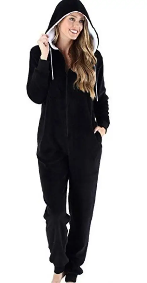 Kigurumi Adult Solid Black Onesie Cosplay Costume Pajamas Sleepwear For Women Men
Kigurumi Adult Solid Black Onesie Cosplay Costume Pajamas Sleepwear For Women Men