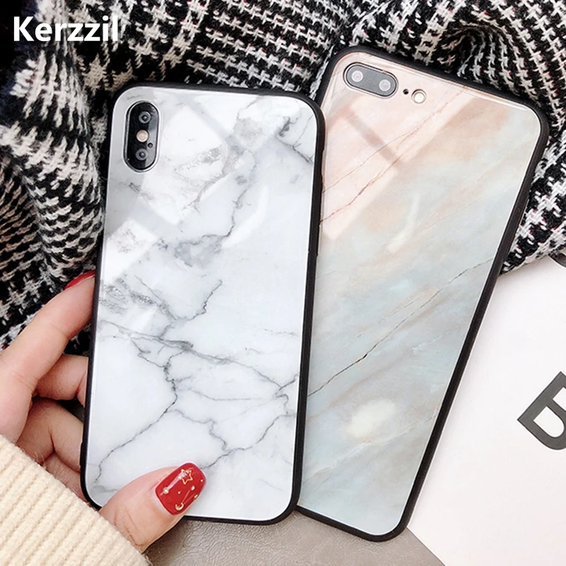 Kerzzil Fashion Tempered Glass Marble Stone Case For iPhone 6 6S 7 8 Plus Classic Cover Cases For iPhone 7 Plus For iPhone X 10
Kerzzil Fashion Tempered Glass Marble Stone Case For iPhone 6 6S 7 8 Plus Classic Cover Cases For iPhone 7 Plus For iPhone X 10