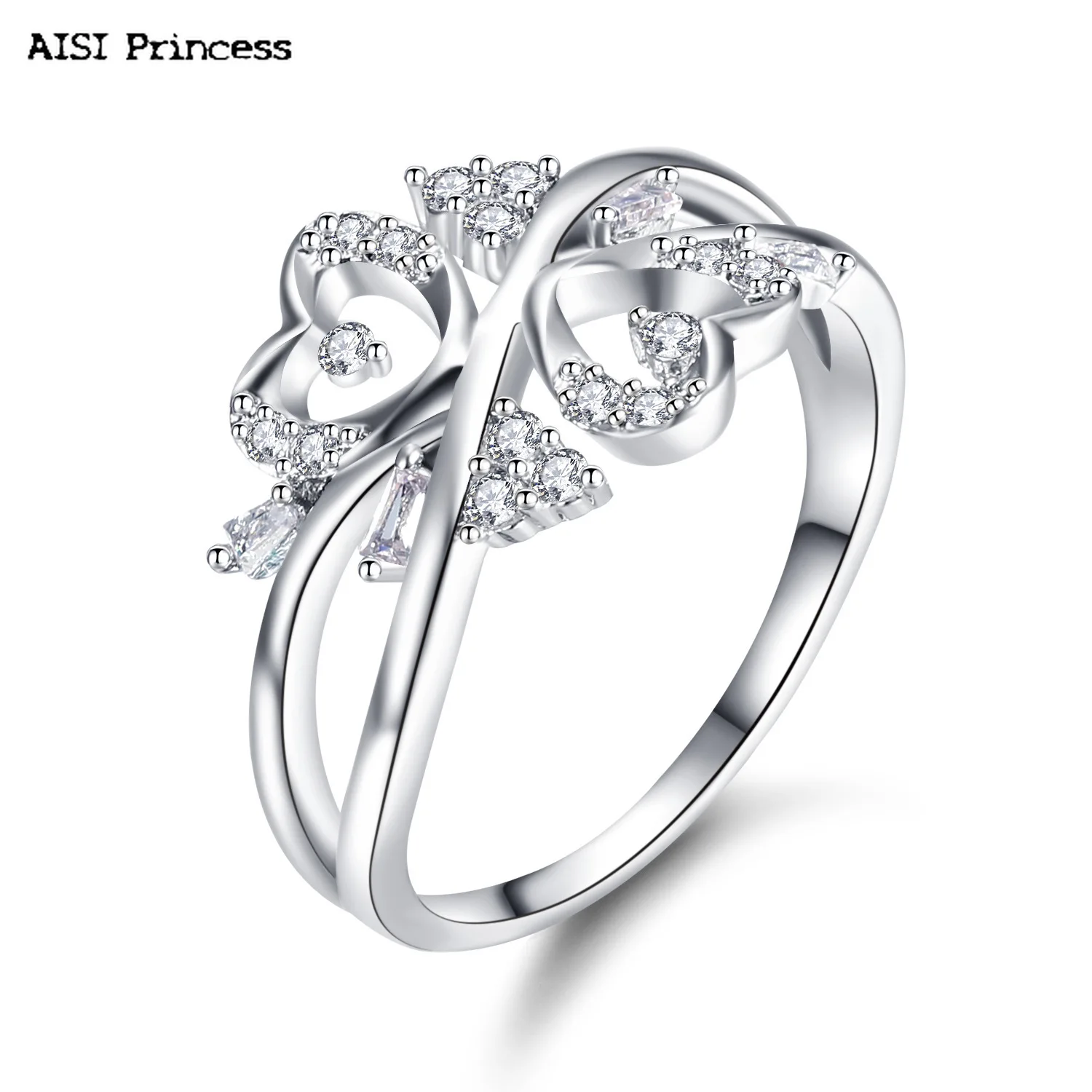 Foreign Trade Explosive Accessories Women's Jewelry Fashion Inlaid Cubic Zirconia Silver Ring Wild Peach Heart Zircon Ring
Foreign Trade Explosive Accessories Women's Jewelry Fashion Inlaid Cubic Zirconia Silver Ring Wild Peach Heart Zircon Ring