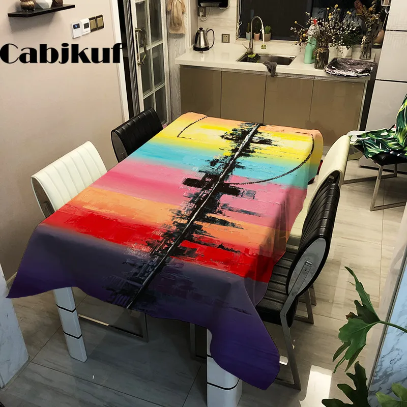 Oil Painting Plants Pattern Polyester PVC Tablecloths Decorative Home Decor Table Cloth High Quality Waterproof tablecloth Cover
Oil Painting Plants Pattern Polyester PVC Tablecloths Decorative Home Decor Table Cloth High Quality Waterproof tablecloth Cover