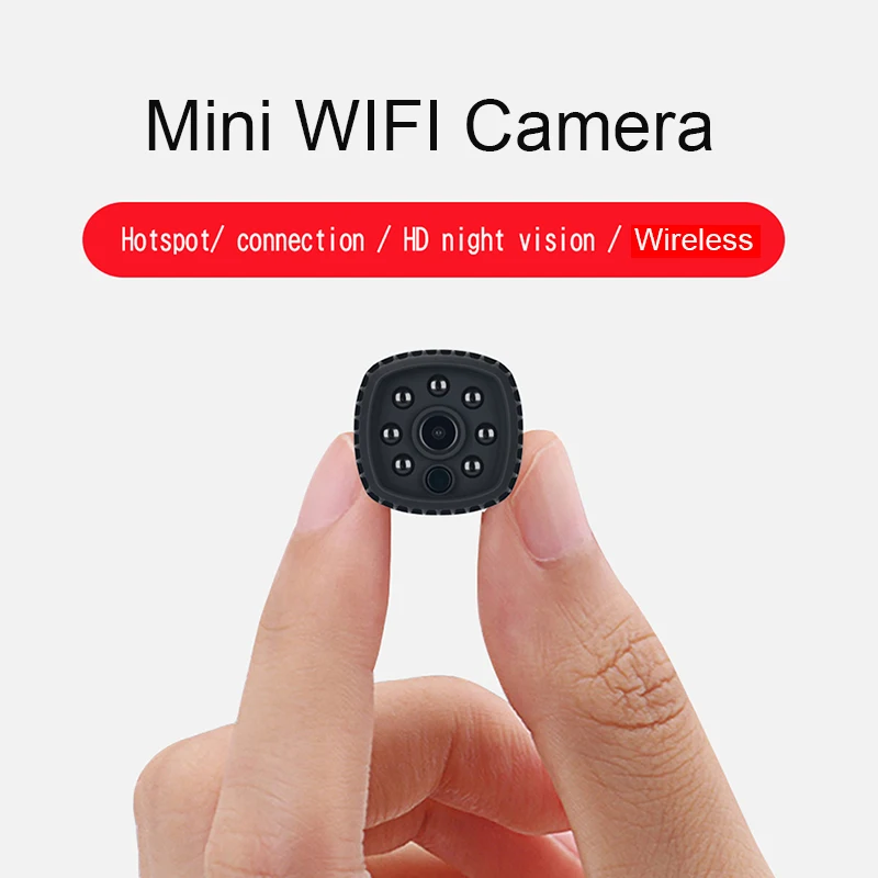 1080P Wide Angle Mini Wireless WIFI Camera IR Night Vision Phone APP Remote Monitoring Video Voice Recorder Camcorders
1080P Wide Angle Mini Wireless WIFI Camera IR Night Vision Phone APP Remote Monitoring Video Voice Recorder Camcorders