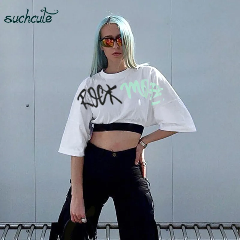 SUCHCUTE Female T-Shirt With Print Gothic Modis Harajuku Streetwear Summer 2019 Femme Frida Tops Korean Style Women's Clothing
SUCHCUTE Female T-Shirt With Print Gothic Modis Harajuku Streetwear Summer 2019 Femme Frida Tops Korean Style Women's Clothing