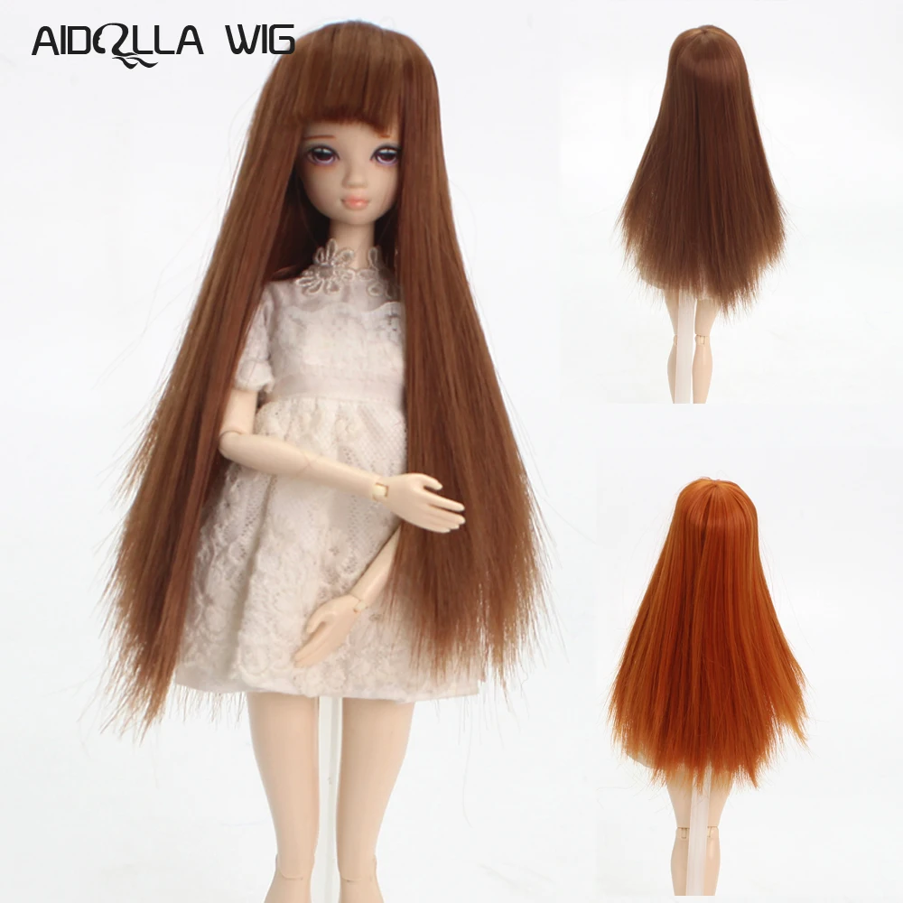 Hot Sell Synthetic Long Straight Basic Brown Color BJD Cute Doll Wig With Full Bangs Fit for Head Circumference 12.5-14cm Doll
Hot Sell Synthetic Long Straight Basic Brown Color BJD Cute Doll Wig With Full Bangs Fit for Head Circumference 12.5-14cm Doll
