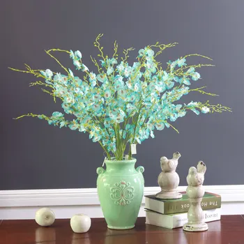 INDIGO -9pcs/Lot Blue Little Dancing-lady Orchids Decorative Flower Silk Orchids Artificial Flowers Wedding Party Free Shipping
INDIGO -9pcs/Lot Blue Little Dancing-lady Orchids Decorative Flower Silk Orchids Artificial Flowers Wedding Party Free Shipping