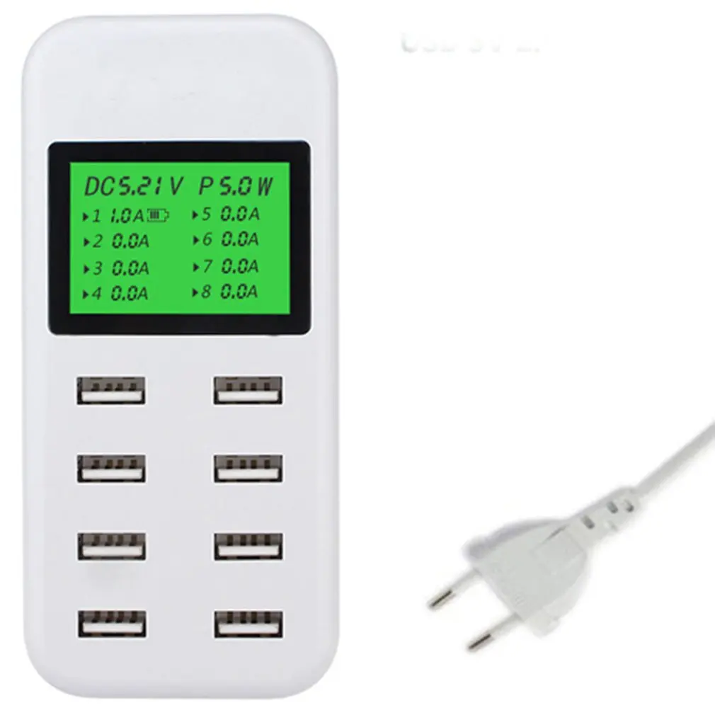 CDA19 8 Multi-Port USB Adapter Desktop Wall Charger Smart LED Display Charging Station
CDA19 8 Multi-Port USB Adapter Desktop Wall Charger Smart LED Display Charging Station