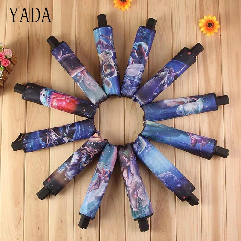 YADA Fashion Black Twelve Constellations Umbrella Rain Women uv Sunny Rainy Umbrella For Womens Folding Custom Umbrellas YS015
YADA Fashion Black Twelve Constellations Umbrella Rain Women uv Sunny Rainy Umbrella For Womens Folding Custom Umbrellas YS015