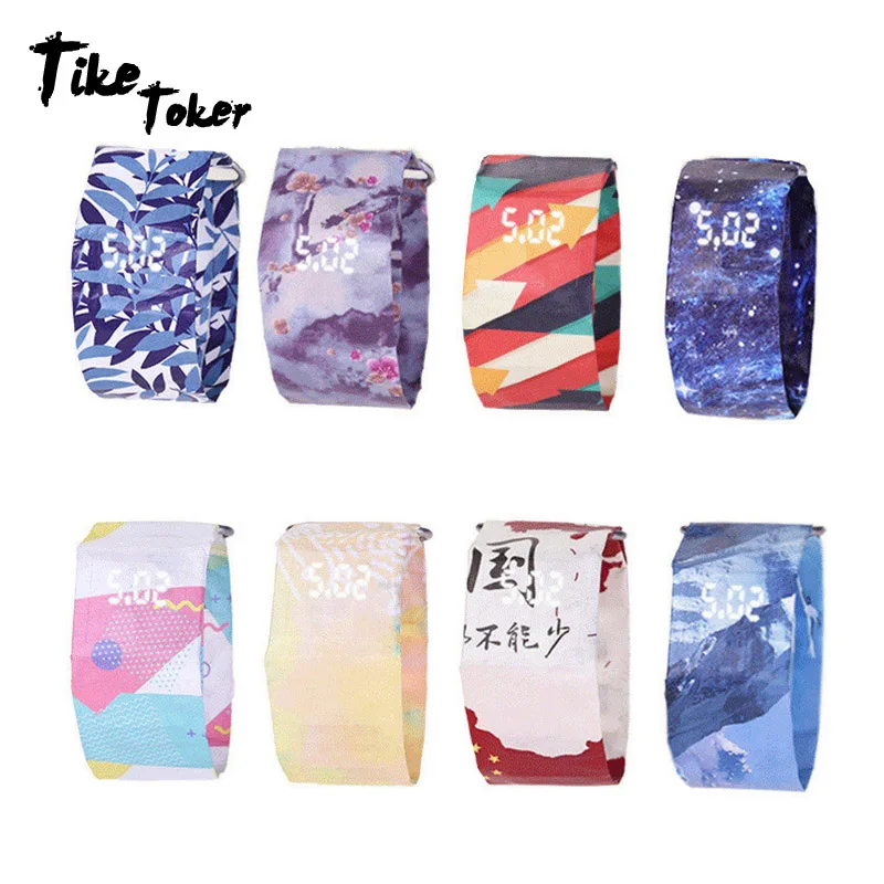 TIke Toker,5pcs/Lot Women Men Paper Watch LED Waterproof Clock Tyvek Paper Strap Sport Digital Watches Germany Wholesale Price8
TIke Toker,5pcs/Lot Women Men Paper Watch LED Waterproof Clock Tyvek Paper Strap Sport Digital Watches Germany Wholesale Price8