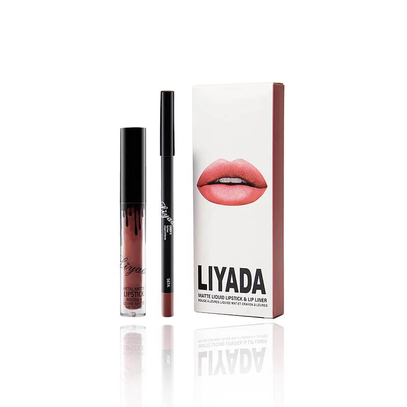 8set/lot LIYADA matte lip golss lip kit matte Liquid lipstick+lips pencil Cosmetics Beauty Batom Maquiage Makeup wholesale
8set/lot LIYADA matte lip golss lip kit matte Liquid lipstick+lips pencil Cosmetics Beauty Batom Maquiage Makeup wholesale