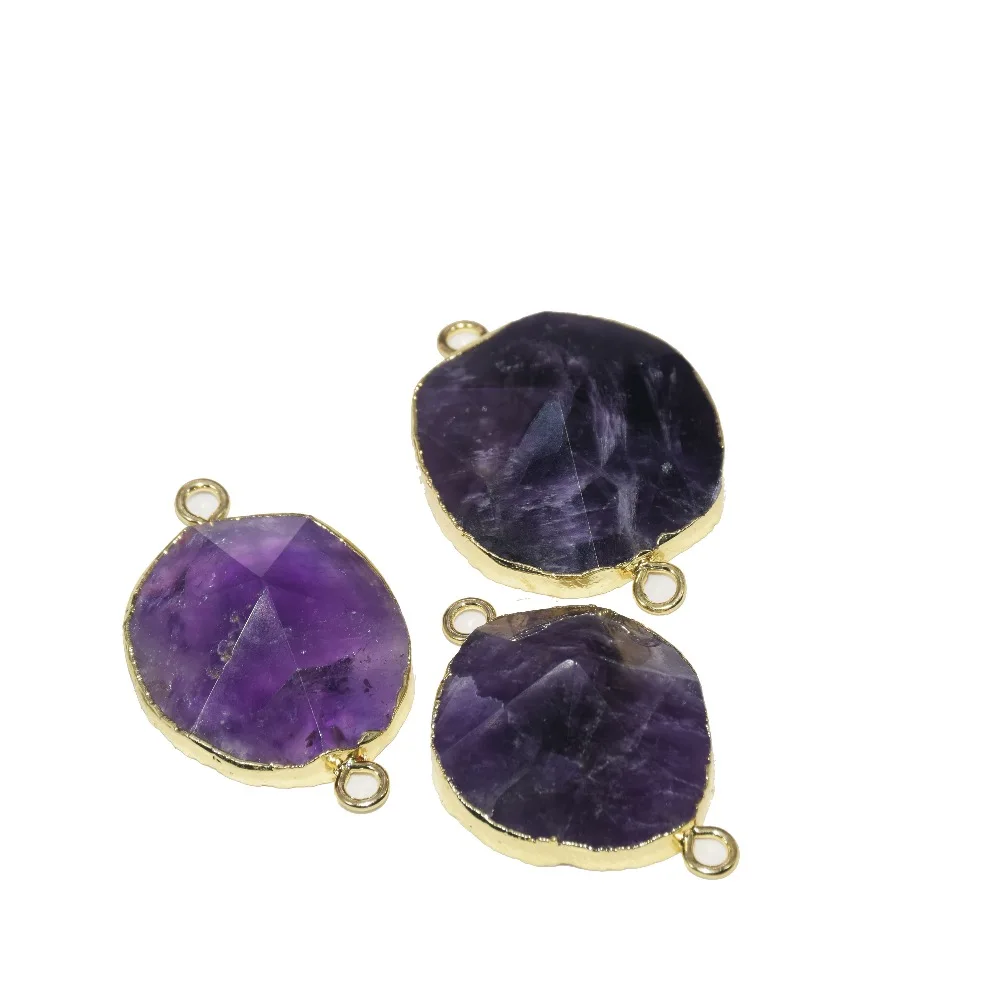 Natural Ametysts Irregular Pendant femme Big Purple Crystal Quartz Gem stone gold bezel connector for women accessories
Natural Ametysts Irregular Pendant femme Big Purple Crystal Quartz Gem stone gold bezel connector for women accessories
