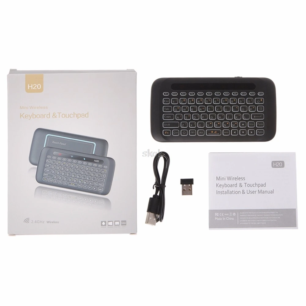 H20 Wireless Keyboard Mouse LED Backlit Touchpad For TV Box PC Windows MAY22 dropship
H20 Wireless Keyboard Mouse LED Backlit Touchpad For TV Box PC Windows MAY22 dropship