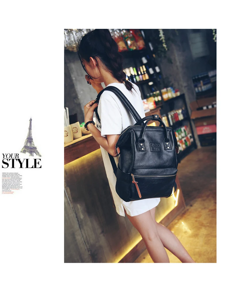 Fashion Multifunction women backpack fashion youth korean style shoulder bag laptop backpack schoolbags for teenager girls boys 49