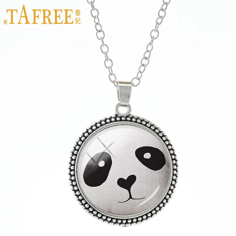 TAFREE Cute Panda's Face Stock Vector Necklace animals Pattern pendant high quality send for boys girls gift jewelry A91
TAFREE Cute Panda's Face Stock Vector Necklace animals Pattern pendant high quality send for boys girls gift jewelry A91