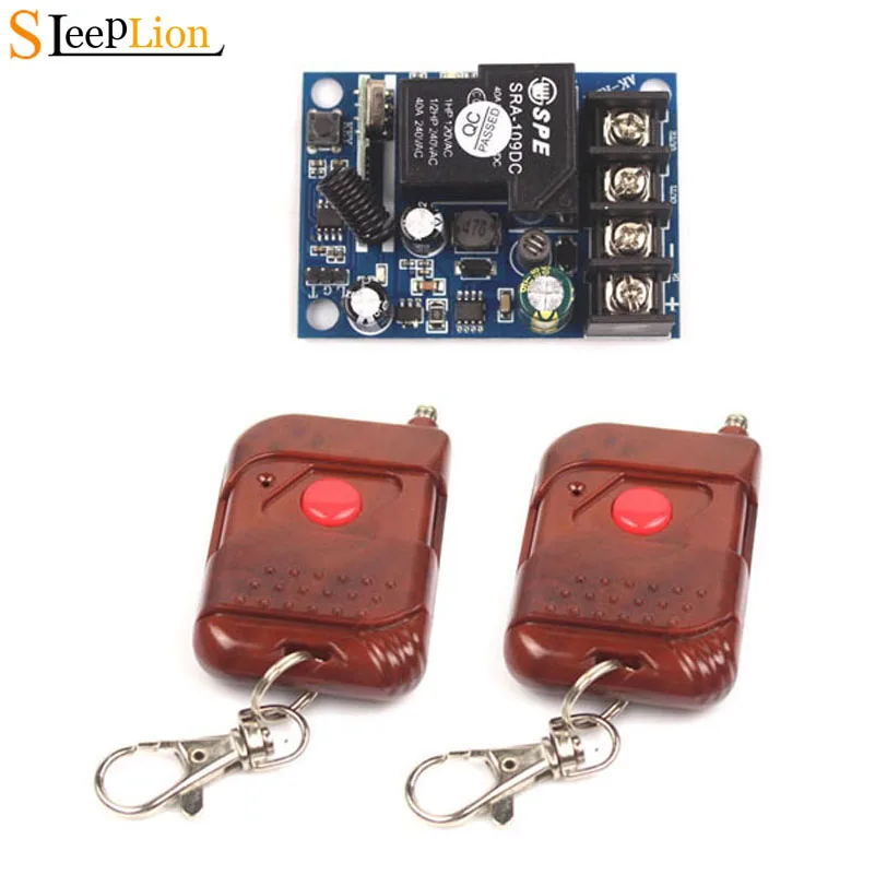 Sleeplion Wide Volt 12-48V 12V 24V 36V 48V 40A 1CH RF Wireless Remote Control Switch System teleswitch+Receiver Multi Model
Sleeplion Wide Volt 12-48V 12V 24V 36V 48V 40A 1CH RF Wireless Remote Control Switch System teleswitch+Receiver Multi Model