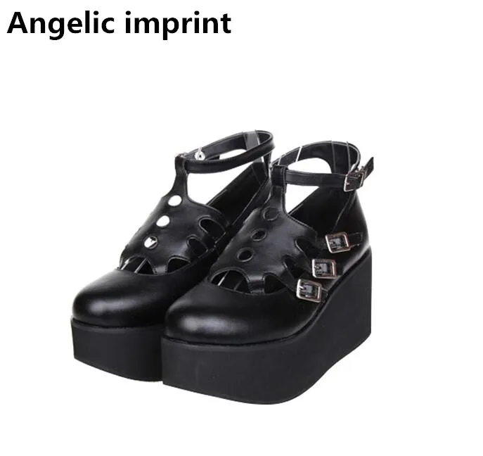 Фото Ангельский отпечаток Женские маскарадные туфли для девочек в стиле лолита
