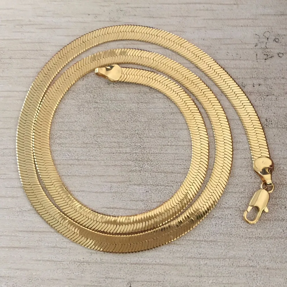 DrBonham punk jewelry men 18KGF gold filled solid stainless steel 18inches herringbone flat blade chokers chain necklace
DrBonham punk jewelry men 18KGF gold filled solid stainless steel 18inches herringbone flat blade chokers chain necklace