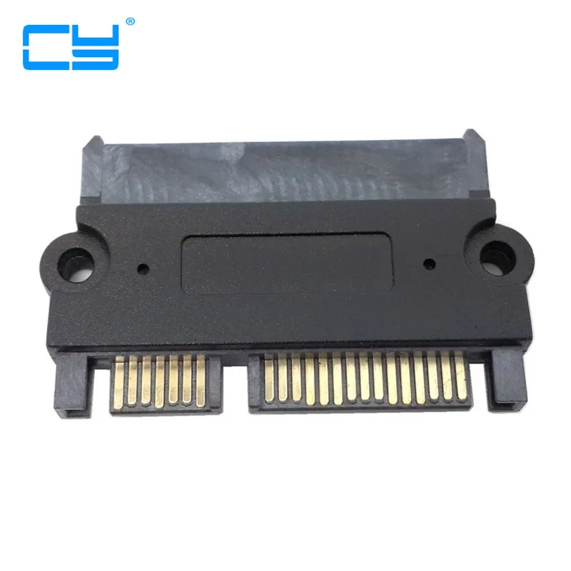 Black SATA 22P 7+15 Pin Male Plug To 22Pin Female Jack Convertor Adapter | Компьютеры и офис