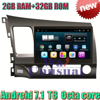 WANUSUAL 10.1" Octa Core 32G 2G RAM Android 7.1 GPS Navigation For Honda Civic 2006 2007 2008 2009 2010 2011 With BT WIFI Maps
WANUSUAL 10.1" Octa Core 32G 2G RAM Android 7.1 GPS Navigation For Honda Civic 2006 2007 2008 2009 2010 2011 With BT WIFI Maps