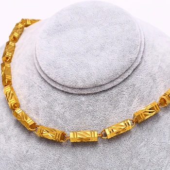Classic Mens Necklace Solid Yellow Gold Filled Chain Choker Necklace 20 Inches eExaggerated Male Beads Necklace
Classic Mens Necklace Solid Yellow Gold Filled Chain Choker Necklace 20 Inches eExaggerated Male Beads Necklace