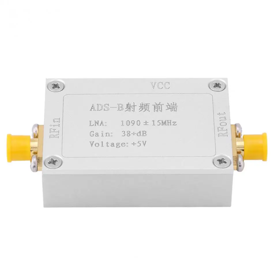 VBESTLIEF DC 3.3-5V ADS-B 1090MHz RF Front-end Radio Frequency Low Noise Amplifier 38dB Gain LNA RF Amplifier rf power amplifier
VBESTLIEF DC 3.3-5V ADS-B 1090MHz RF Front-end Radio Frequency Low Noise Amplifier 38dB Gain LNA RF Amplifier rf power amplifier