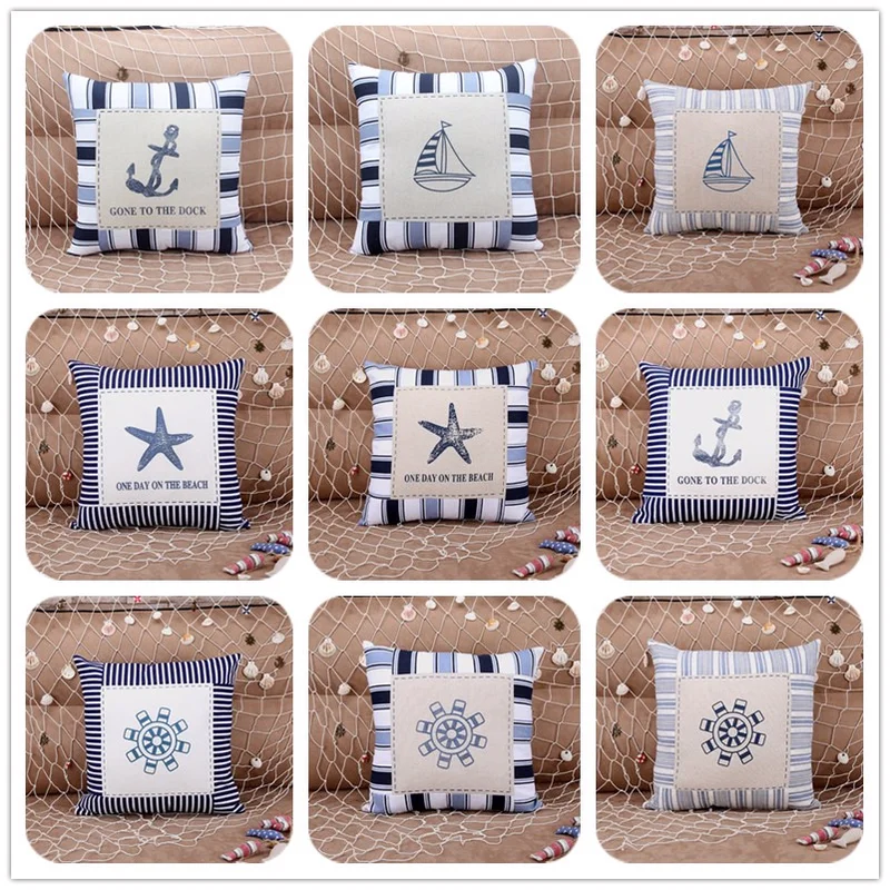 Pa.an Marine Element Throw Pillow Case Linen Cushion Cover Standard Size Lighthouse Anchor Sailboat Rudder Starfish PillowCovers
Pa.an Marine Element Throw Pillow Case Linen Cushion Cover Standard Size Lighthouse Anchor Sailboat Rudder Starfish PillowCovers