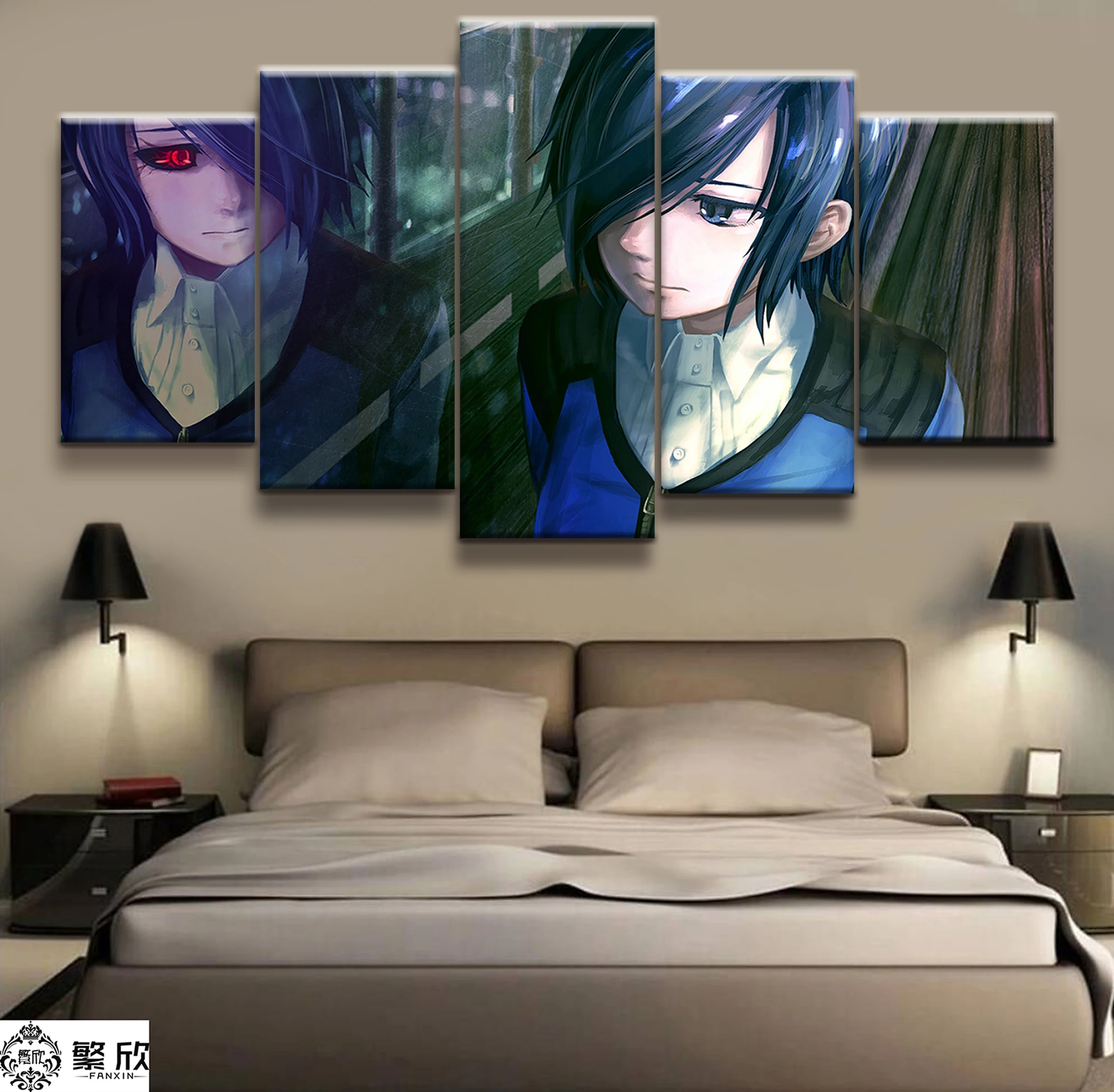 5 Panel Beauty Tokyo Ghoul Anime Poster Canvas Printed Painting For Living Room Wall Art Decor Picture Artworks Poster
5 Panel Beauty Tokyo Ghoul Anime Poster Canvas Printed Painting For Living Room Wall Art Decor Picture Artworks Poster